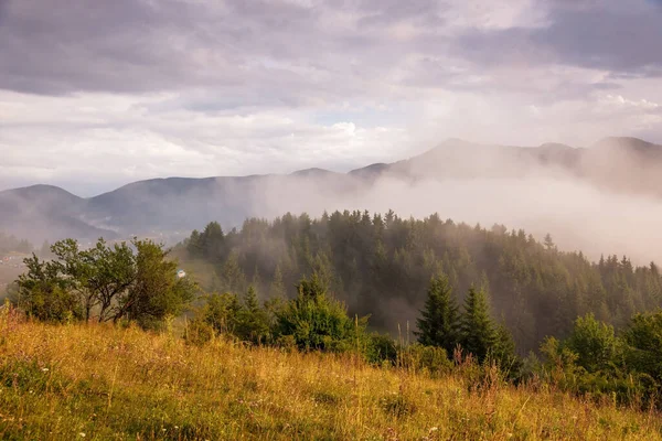 Pueblo Gela Después Lluvia Montaña Rhodope Bulgaria — Foto de Stock