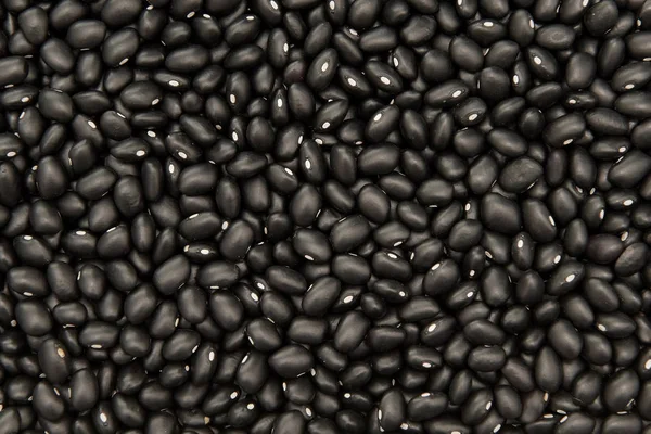 Close-up beeld van ecologische zwarte bonen — Stockfoto