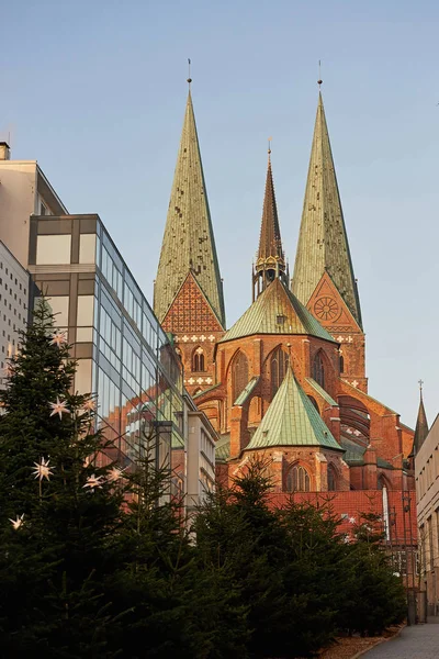 Iglesia de Santa María en Lubeck — Foto de Stock