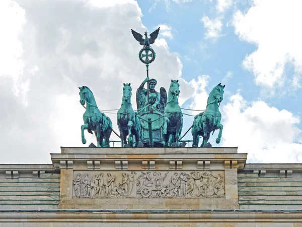 Puerta de Brandenburgo Quadriga — Foto de Stock