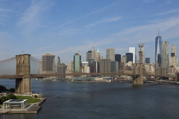Ponte di Brooklyn e New York — Foto Stock