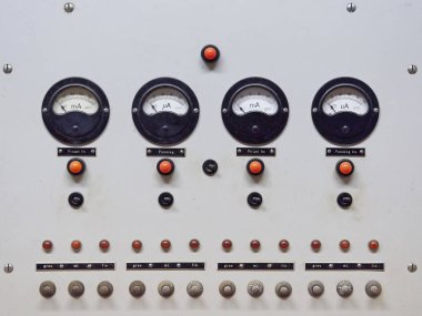 Gösterge paneli yıpranmış eski