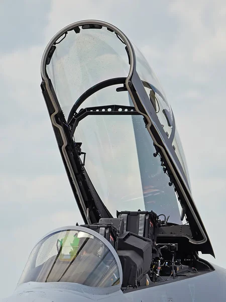 Fighter jet cockpit — Stock Photo, Image