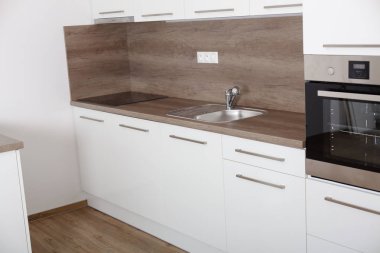 Şık bir mutfak closeup.