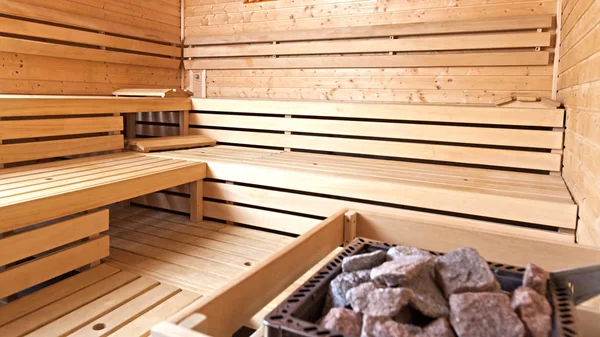Kuru bir Fin saunası. — Stok fotoğraf