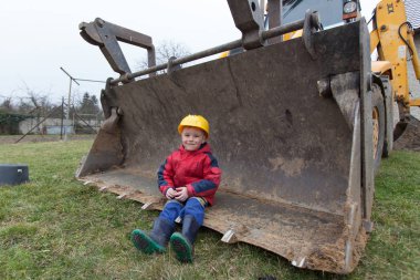 sevimli küçük işçi.