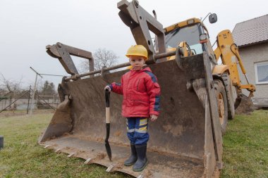 sevimli küçük işçi.