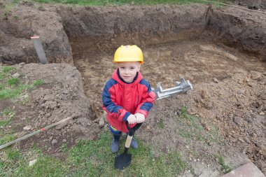 sevimli küçük işçi.