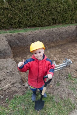 sevimli küçük işçi.