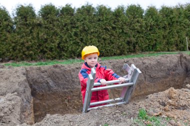 sevimli küçük işçi.