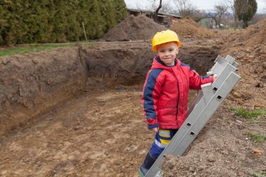 sevimli küçük işçi.