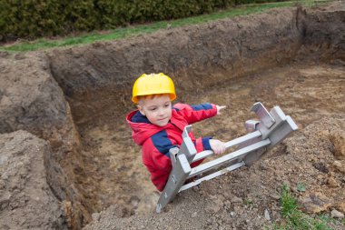 sevimli küçük işçi.