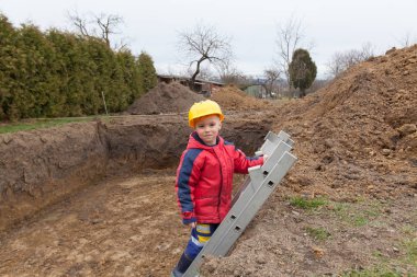 sevimli küçük işçi.