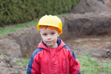 sevimli küçük işçi.