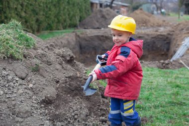 sevimli küçük işçi.