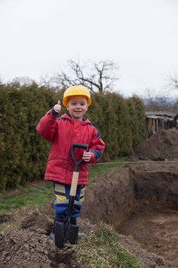 sevimli küçük işçi.