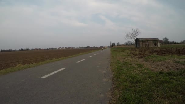 Schattige Kleine Jongen Met Een Fiets Jongen Met Een Fiets — Stockvideo