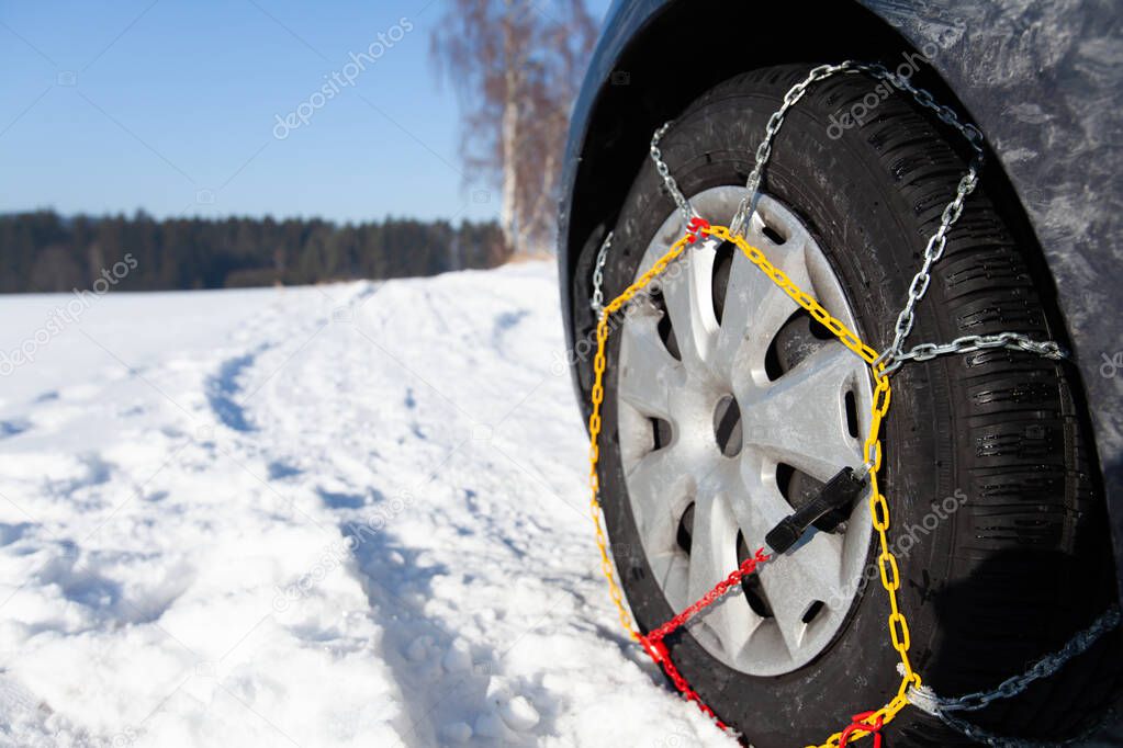 Use of snow chains.