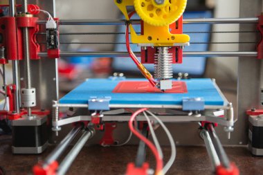 3D yazıcı bölümü yazdırır