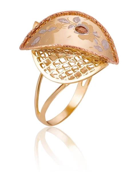Original weiblicher Ring aus Gold — Stockfoto