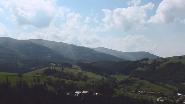 Nyári hegyvidéki táj Alpok — Stock videók