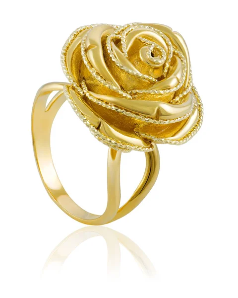 Original anillo femenino de oro — Foto de Stock