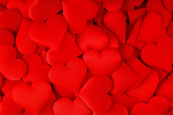 Background Red Hearts Valentine Day Horizontal — 스톡 사진