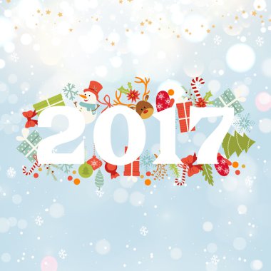 Neşeli Noel tebrik kartı. Noel. Noel ağacı dalları çerçeve içinde Noel kar taneleri üzerinde ışık parıldıyor ile arka plan mavi.. 