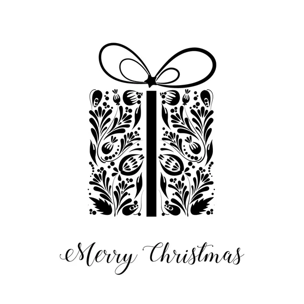 Veselé vánoční přání s moderním designem a zlaté prvky. — Stockový vektor