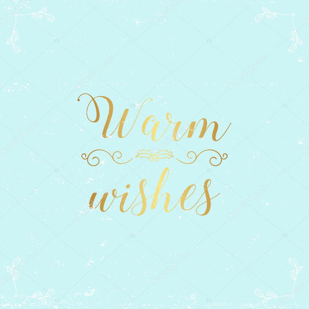 warm wishes greeting christmas