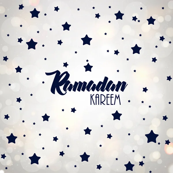 Ramadan Kareem Arabische kalligrafie, Ramadan Kareem mooie wenskaart met Arabische kalligrafie, sjabloon voor menu, uitnodiging, poster, banner, kaart voor de viering van de islamitische gemeenschap festival — Stockvector