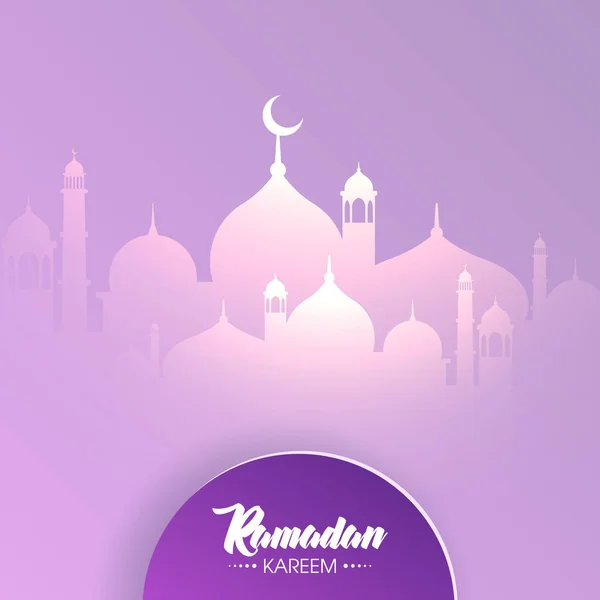 Ramadan Kareem Arabische kalligrafie, Ramadan Kareem mooie wenskaart met Arabische kalligrafie, sjabloon voor menu, uitnodiging, poster, banner, kaart voor de viering van de islamitische gemeenschap festival — Stockvector