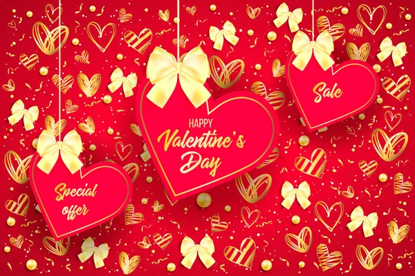 Šťastný Valentines Den Svatební Designové Prvky Vektorové Ilustrace Pozvánka Menu — Stockový vektor