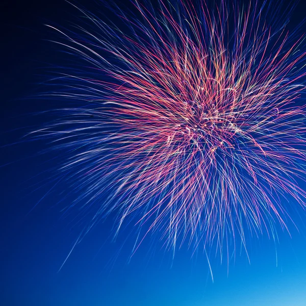 Fundo fogos de artifício brilhantemente coloridos — Fotografia de Stock