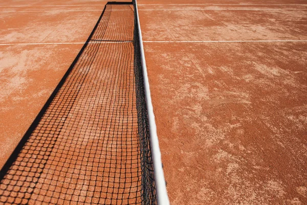 Tenisz háló és a bíróság — Stock Fotó