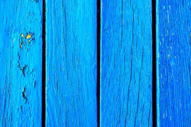 Ahşap çizgili mavi yüzey