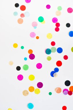 Renkli parti konfeti kopya alanı ile