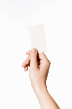 Kartvizit tutan bir adam