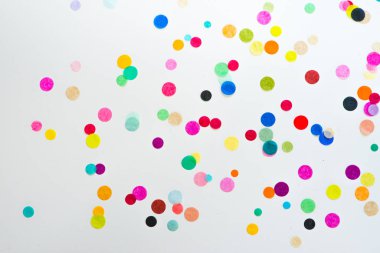 Renkli parti konfeti kopya alanı ile