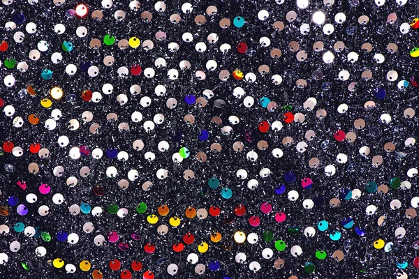 Fondo textil de lentejuelas multicolores . — Foto de Stock
