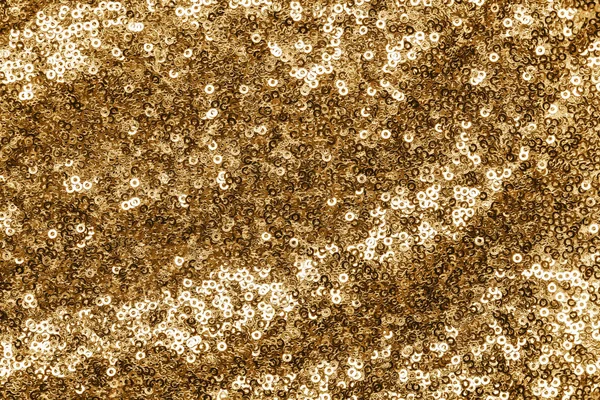Funkelndes Gold Pailletten textilen Hintergrund. — Stockfoto