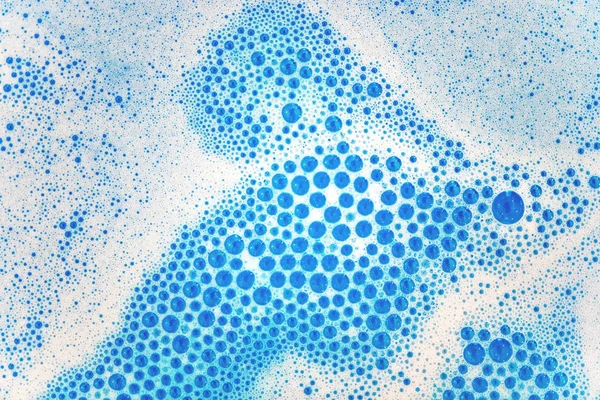 Kék szappanbuborékok textúra háttér. — Stock Fotó