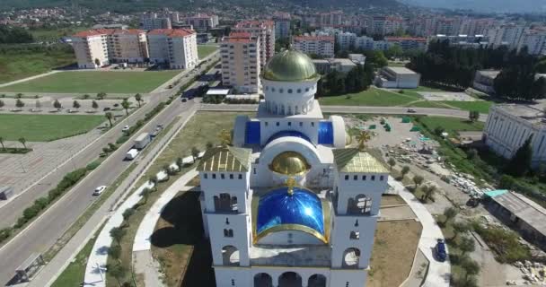 Orthodox Church of Saint Jovan Vladimir in Montenegro — Stock Video