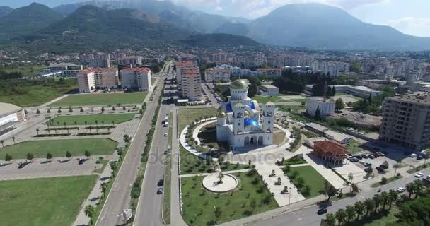 Iglesia Ortodoxa de San Jovan Vladimir en Montenegro — Vídeos de Stock