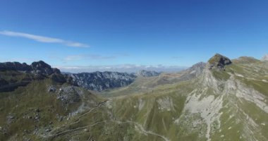 Karadağ dağlar havadan görünümü