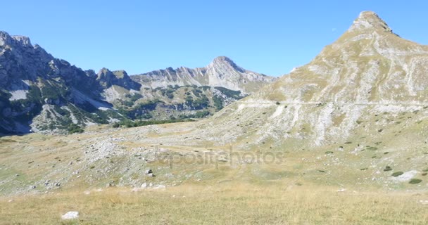 Mountains inside a national park Durmitor — Stock Video