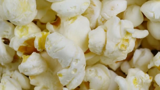 Popcorn-Hintergrund dreht sich — Stockvideo
