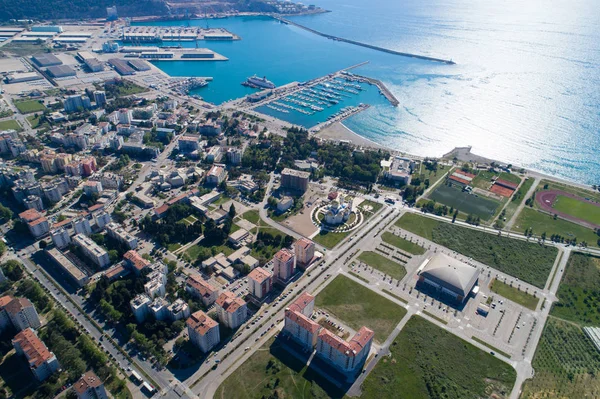 Şehir çubuğunun havadan görünümü