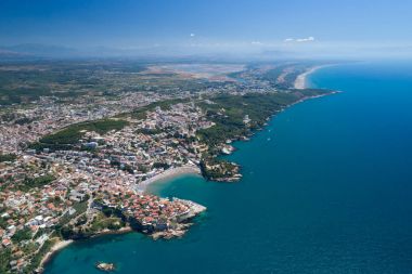 Eski şehir Ulcin havadan görünümü