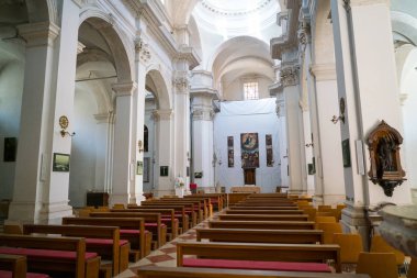 Dubrovnik, Hırvatistan - 19 Temmuz 2016: Varsayım bakire Mary Katedrali